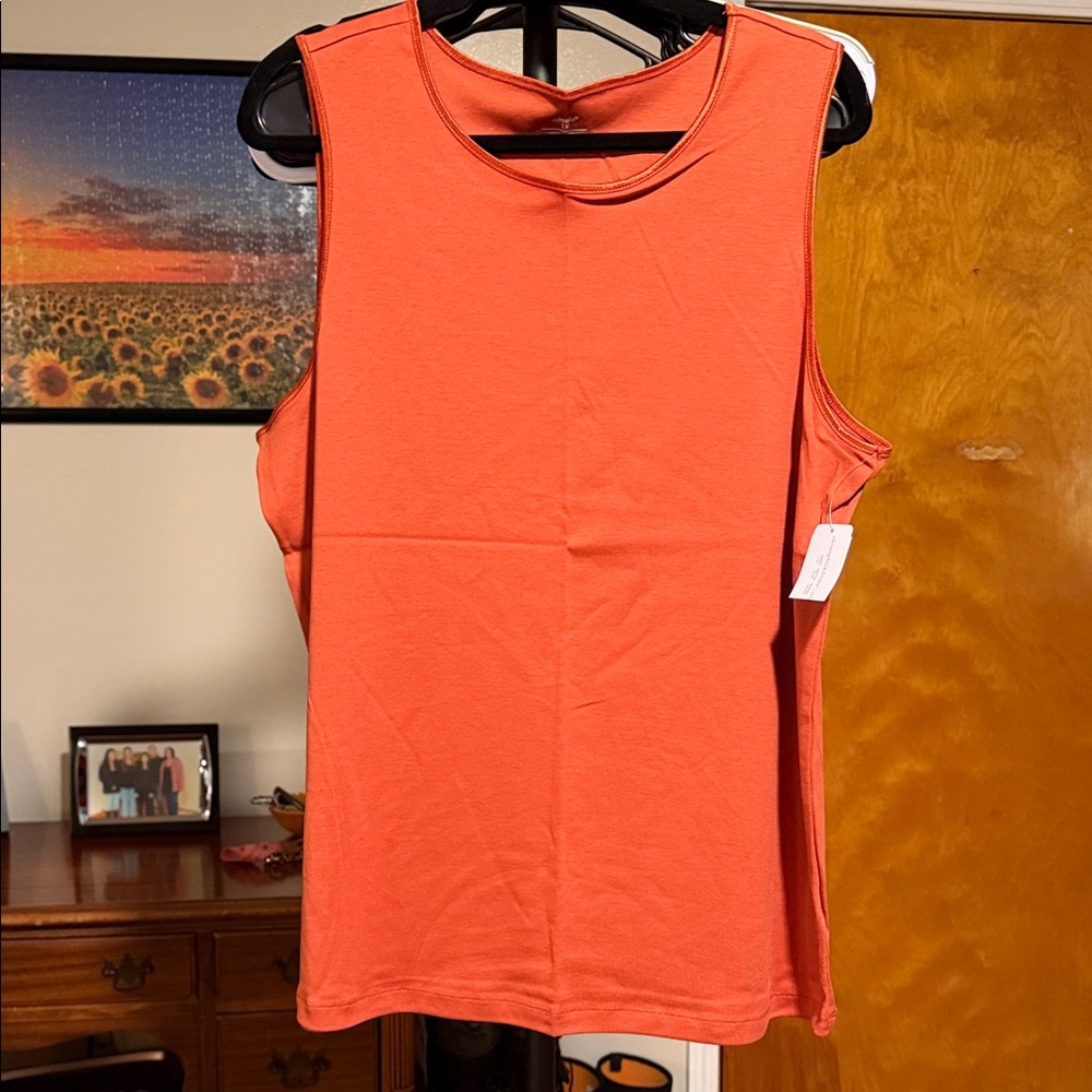 CJ Banks Coral Sleeveless Tank Top